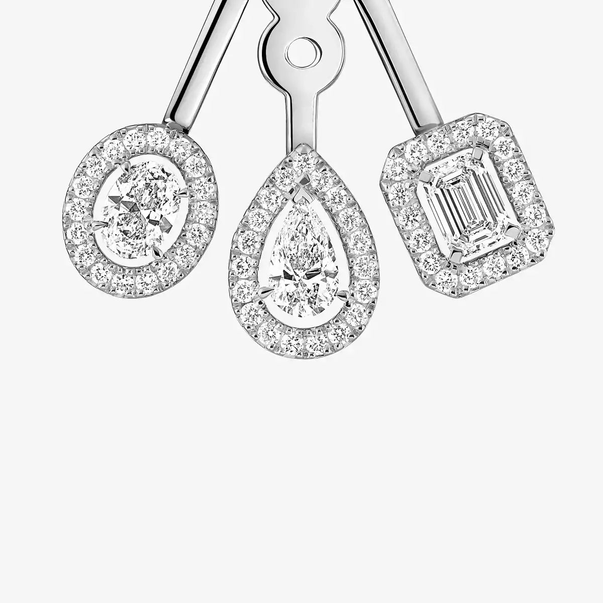[ Moco ] My Twin Trio  Diamond Earrings