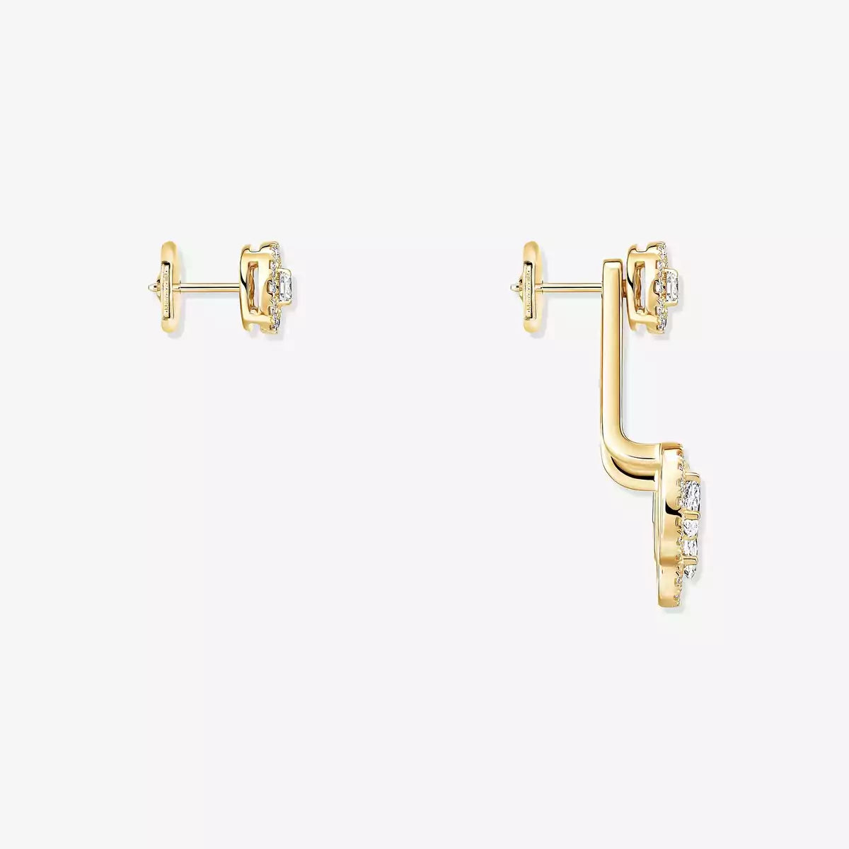 [ Moco ] My Twin Trio  Diamond Earrings