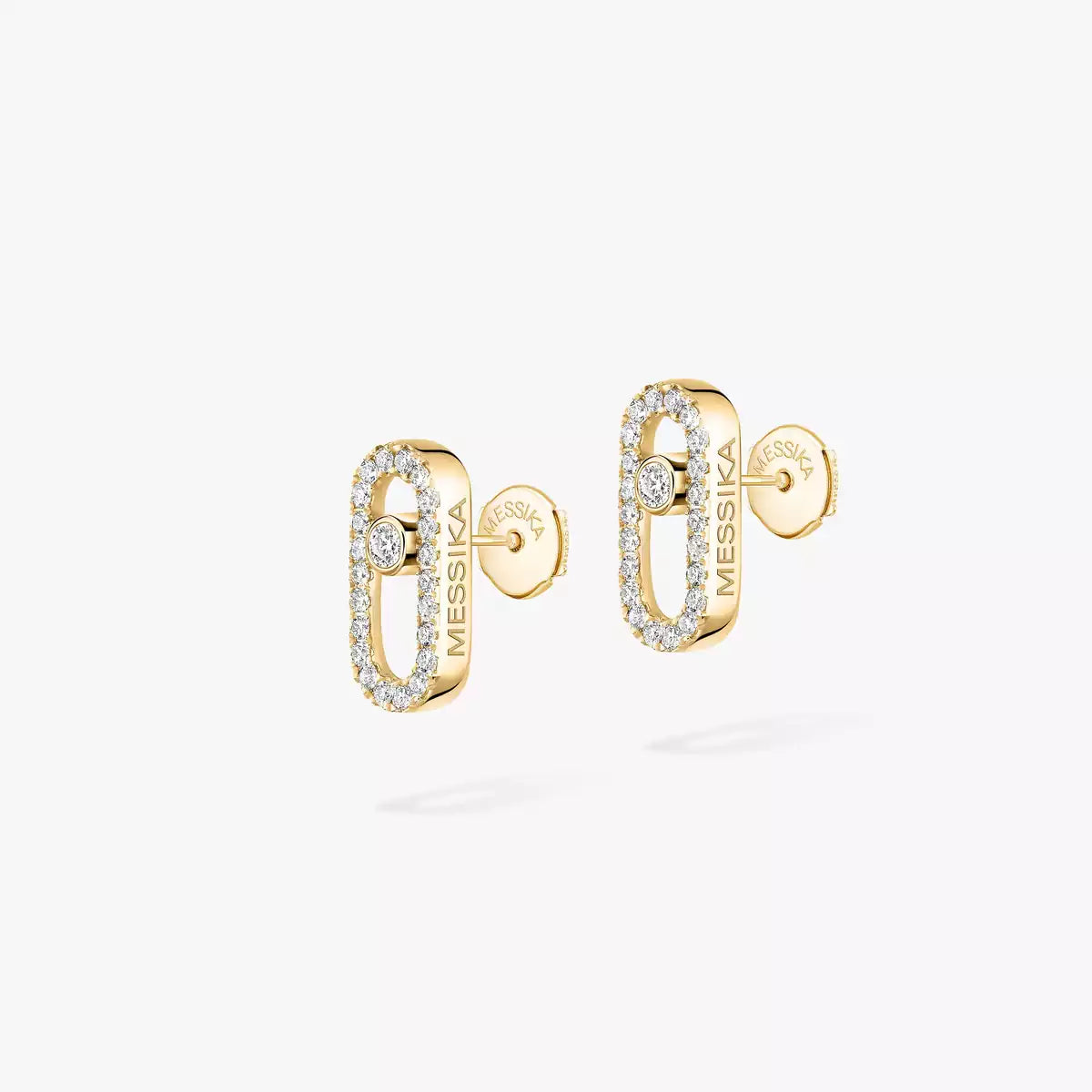 [ Moco ]Move Uno Diamond Earrings