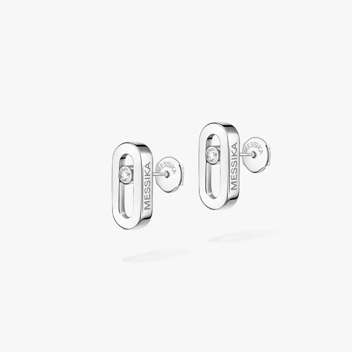 [ Moco ]Move Uno Diamond Stud Earrings