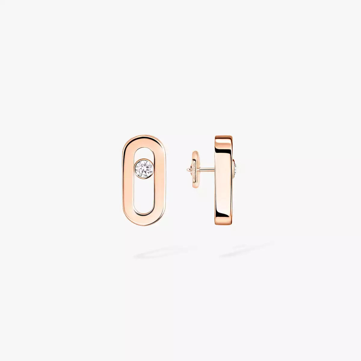 [ Moco ]Move Uno Diamond Stud Earrings