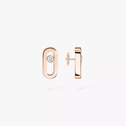 [ Moco ]Move Uno Diamond Stud Earrings