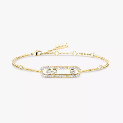 [ Moco ]Pavé Baby Move Diamond Bracelet