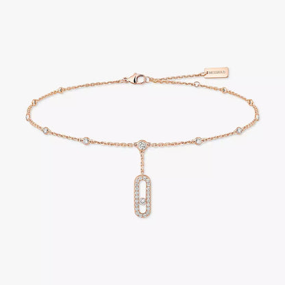 [ Moco ] Move Uno pavé ankle bracelet