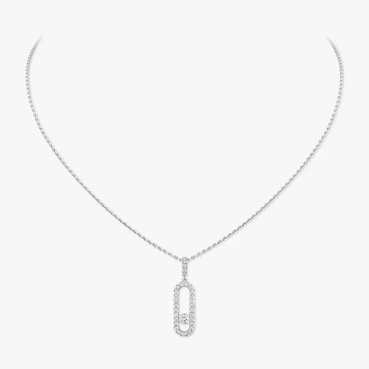 [ Moco ]Move Uno Diamond Necklace in Rose Gold