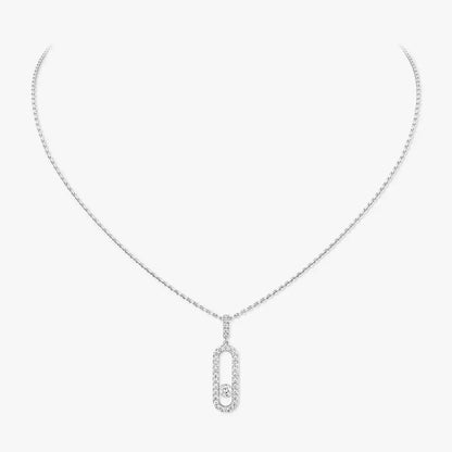 [ Moco ]Move Uno Diamond Necklace in Rose Gold