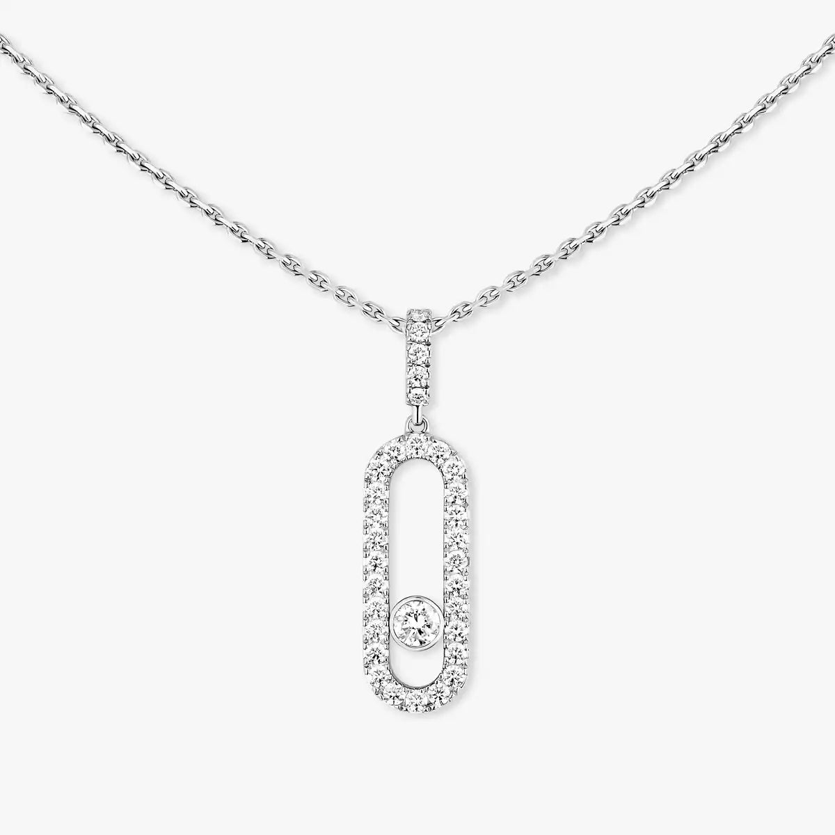 [ Moco ]Move Uno Diamond Necklace in Rose Gold