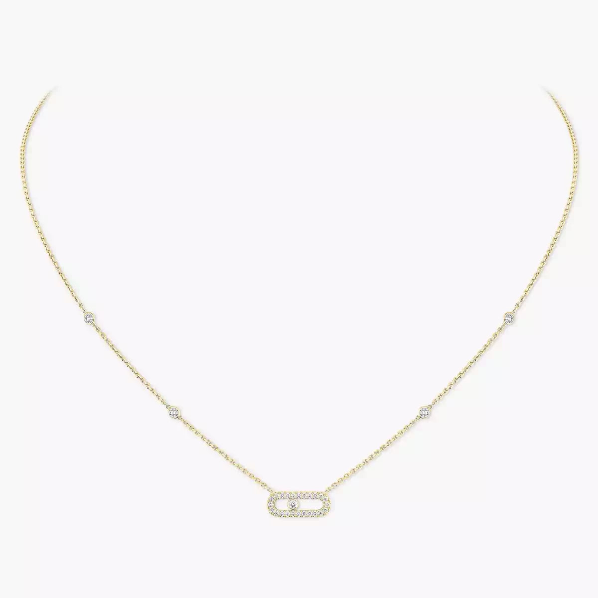 [ Moco ]Diamond Necklace Move Uno