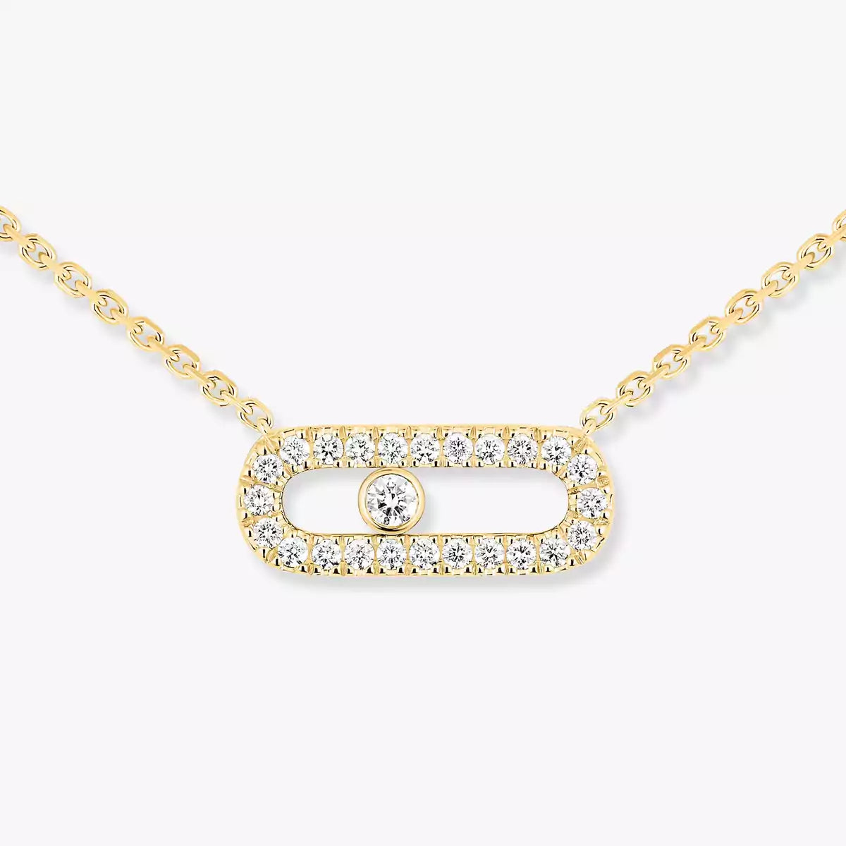 [ Moco ]Diamond Necklace Move Uno