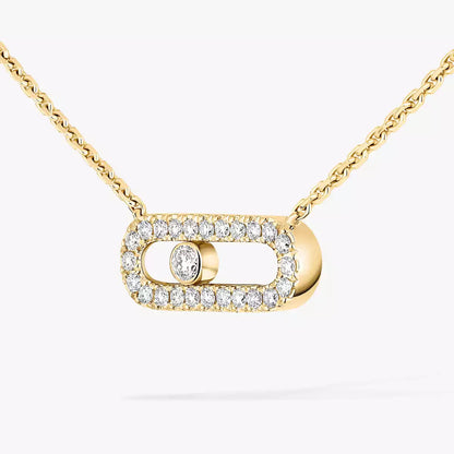 [ Moco ]Diamond Necklace Move Uno