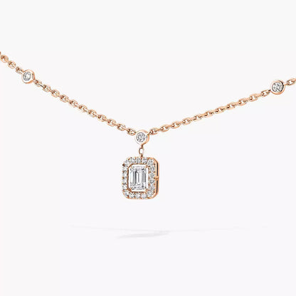 [ Moco ]My Twin Diamond Necklace in Silver