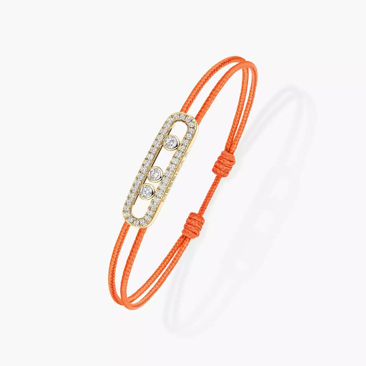 [ Moco ]Messika Care(s) pink cord pavé bracelet