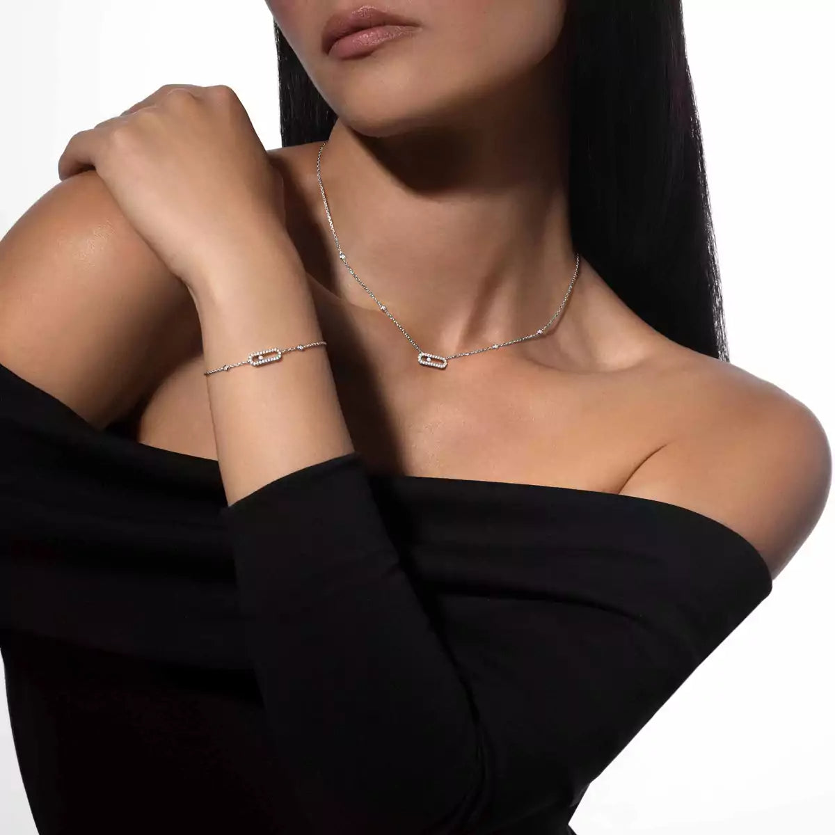 [ Moco ]Move Uno Diamond Bracelet