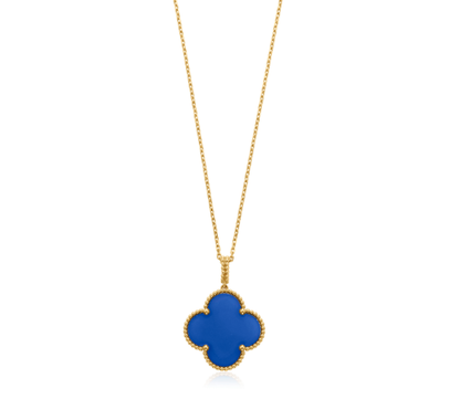 [moco jewelrys]CLOVER 25MM NECKLACE TURQUOISE ROSE GOLD