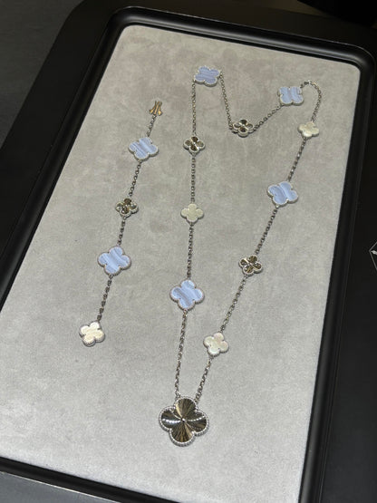 [Moco jewelrys] 25 NEW CLOVER 15 MOTIFS PURPLE CHALCEDONY