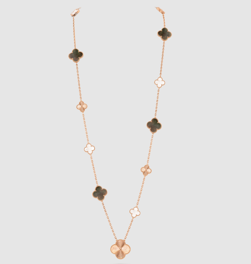 [Moco jewelrys] 25 NEW CLOVER 15 MOTIFS GRAY MOTHER-OF-PEARL
