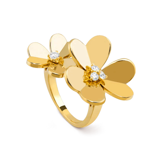 [moco jewelrys]CLOVER COMOS GOLD DIAMOND RING