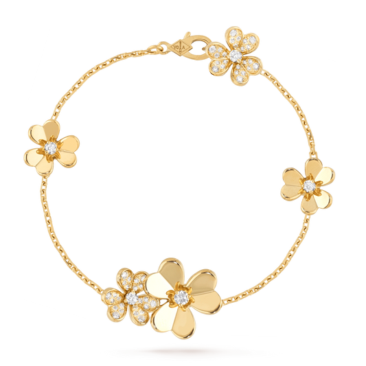 [moco jewelrys] FRIVOLES GOLD 5 BLUMEN ARMBAND