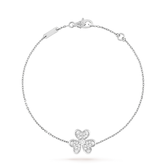 [moco jewelrys]FRIVOLES SILBERBLUMEN-DIAMANTARMREIF
