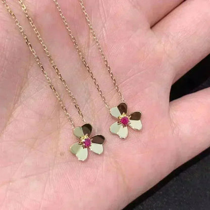 [moco jewelrys]FRIVOLE GOLD FLOWER NECKLACE