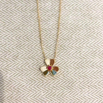 [moco jewelrys]FRIVOLE GOLD FLOWER NECKLACE