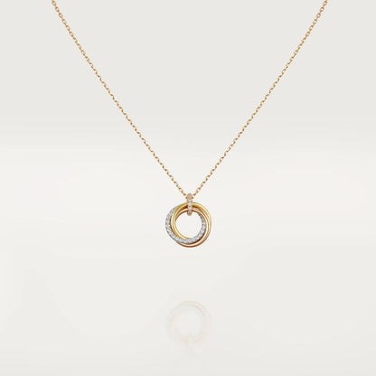 [moco jewelrys]TRINITY HALSKETTE SILBER GOLD ROSÉGOLD DIAMANTEN