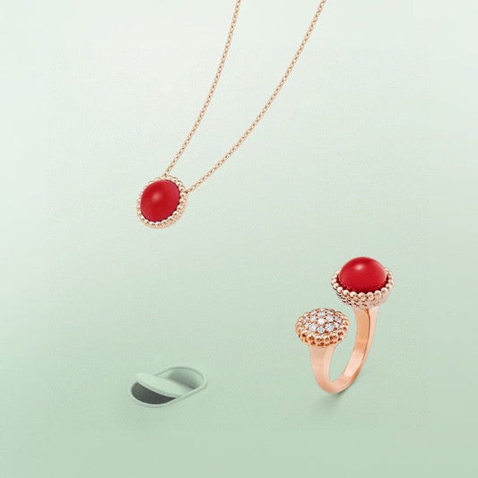 [moco jewelrys]PERLEE COULEURS DIAMOND ROSE GOLD BETWEEN THE FINGER RING