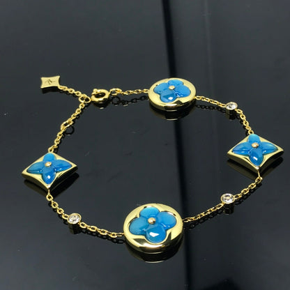 ¡®Moco¡¯STAR AND SUN 4 MOTIF BLUE BRACELET