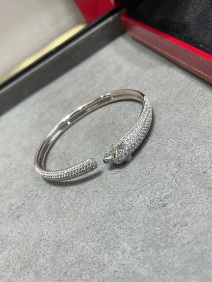 ¡®Moco¡¯PANTHERE FULL DIAMOND OPEN BRACELET